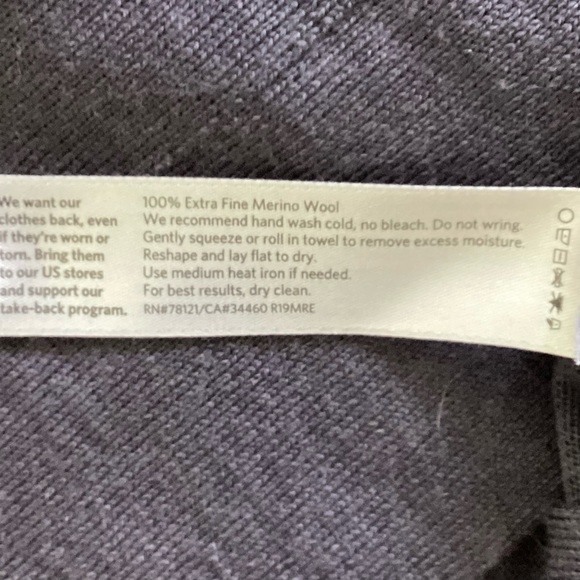 Eileen Fisher Dusty Plum Size Small Wool Midi Dress - Picture 5 of 7